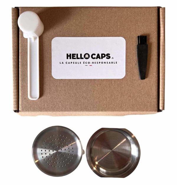 Kit 2 dosettes réutilisable en inox HelloCaps® pour Senseo®