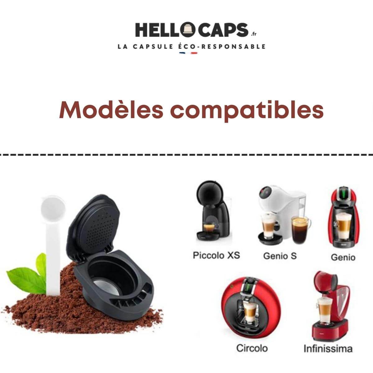 Adaptateur rechargeable HelloCaps® pour Dolce Gusto® - Hello Caps